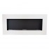 Murus 1200 - Narrow Matte White Wall-mounted Bioethanol Fireplace