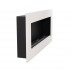 Murus 1200 - Narrow Matte White Wall-mounted Bioethanol Fireplace