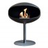 Cocoon Pedestal in black with black base