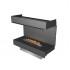 Planika Forma Three-sided Built in Bioethanol Fireplace with Prime Fire Burner