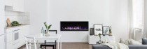 Premier Slim Electric Wall Fireplace - Black