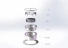 5 Litre Round Outdoor Bioethanol Burner