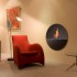 Safretti Prometheus RG - Black bio fireplace for wall mounting