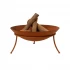 Tulsa corten steel firepit
