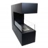 3-sidet bio fireplace in black