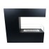 3-sidet bio fireplace in black