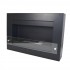 Nebraska Black square wall-mounted bioethanol fireplace