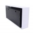 Super simple and sleek white bioethanol fireplace for wall mounting