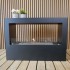 ScandiFlames Lansing L - Black Bioethanol Fireplace