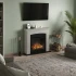  Helmi Beige Electric Fireplace