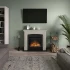  Helmi Beige Electric Fireplace