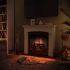  Helmi Beige Electric Fireplace