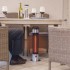 Silver under table patio heater