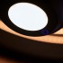 Hanging patio heater with lampshade