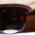 Hanging patio heater with lampshade