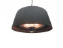 Hanging patio heater with lampshade