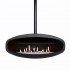Hein & Haugaard UFO-80 ceiling-mounted bioethanol fireplace in a black finish