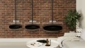 Hein & Haugaard UFO-80 ceiling-mounted bioethanol fireplace in a black finish