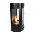 Oregon - Wall-mounted bioethanol wood-burner style fireplace