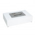 Small London table bio fire in white 