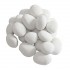 24 White ceramic pebbles