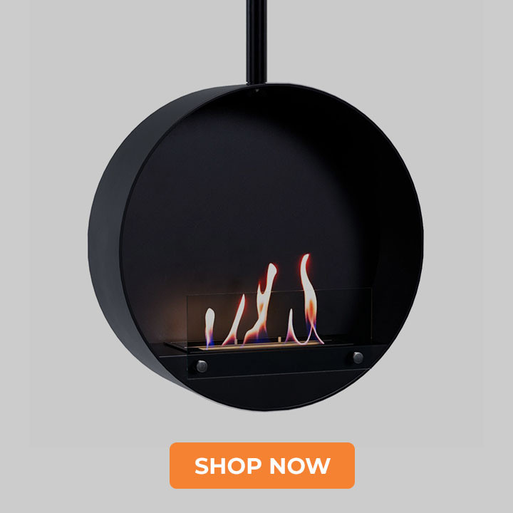 Ceiling Mounted Bioethanol Fireplace
