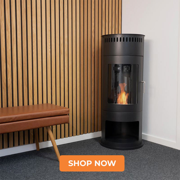 Free-standing bioethanol fireplaces